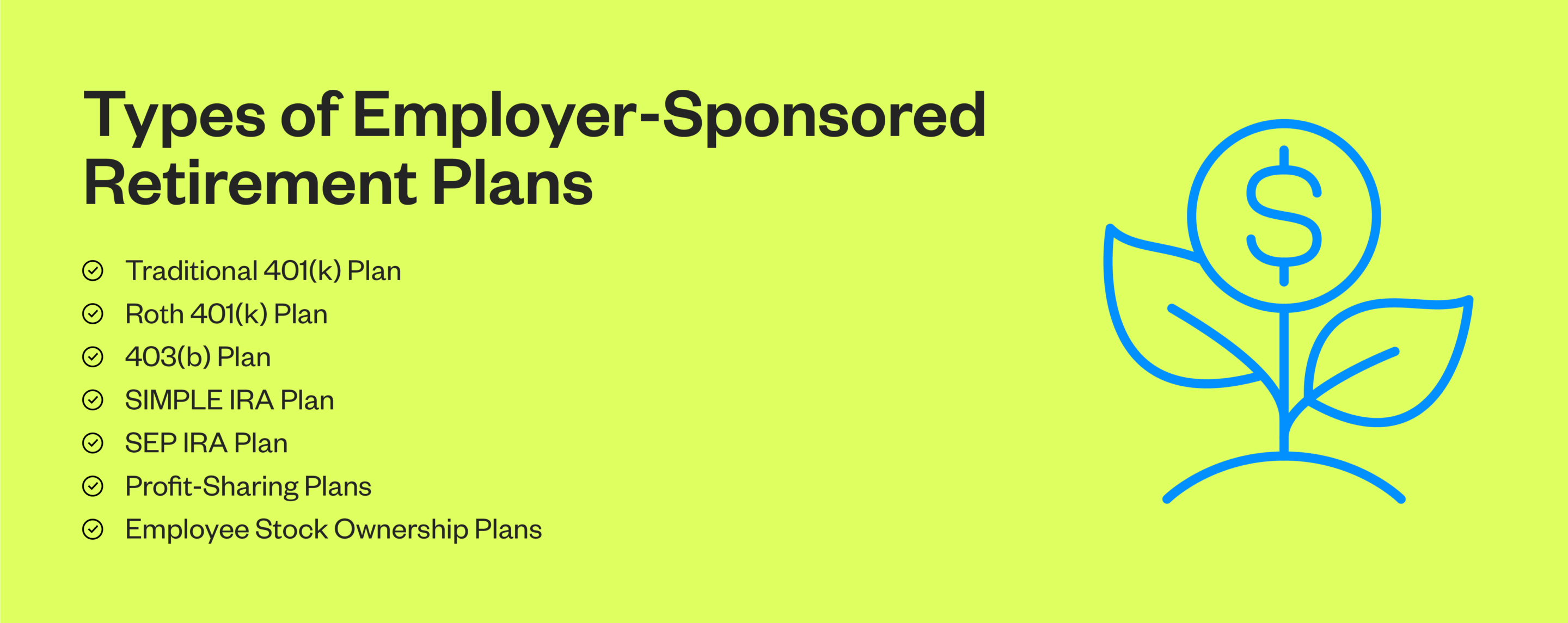 Types of employer-sponsored retirement plans